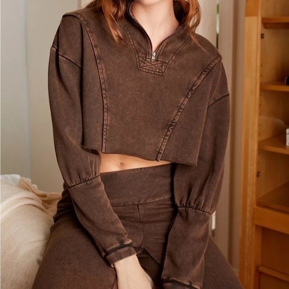 Urban Outfitters Tops - Urban Outfitters Out From Under Vera Quarter-Zip Sweatshirt